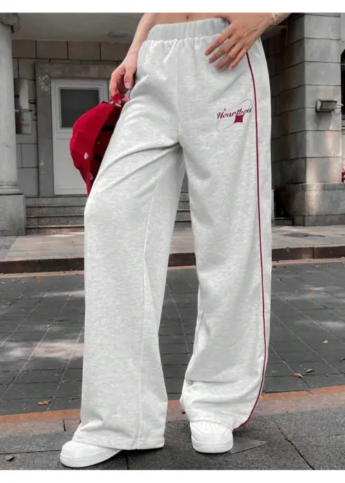 HeartBeat Oversize Bel Lastikli Baggy Eşofman Altı