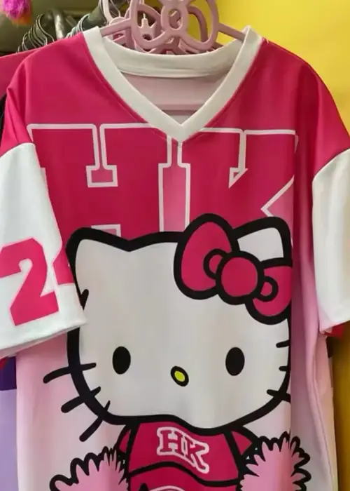 Hello Kitty Detail Jersey Kısa Kol Forma