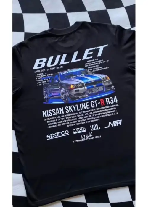 Nissan GT-R Baskılı T-shirt