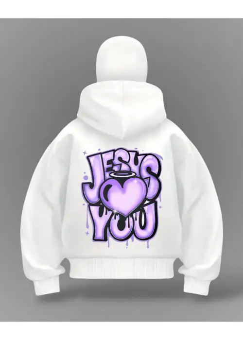 Jesus You Detail Full Mask Oversize Hırka