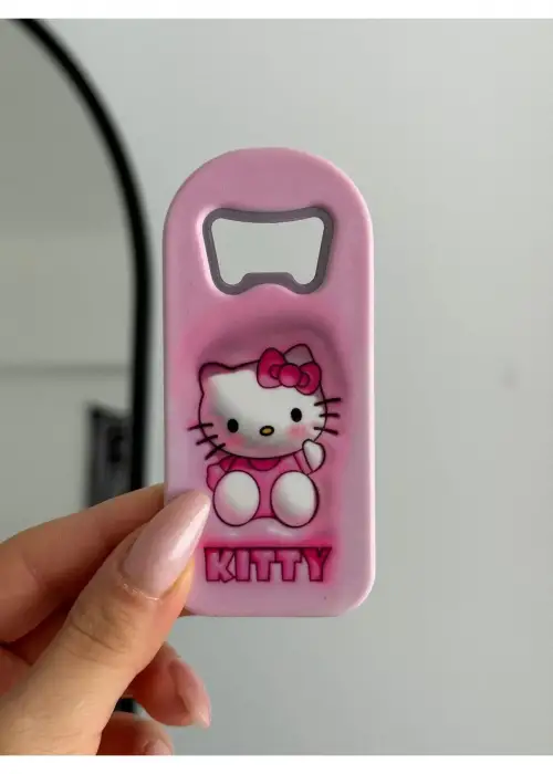 Kitty 3D Baskılı Magnetli Kapak Açacağı