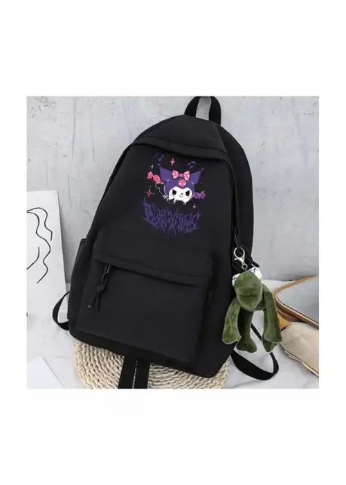 Kuromi Baskılı Unisex Okul Sırt Çantası