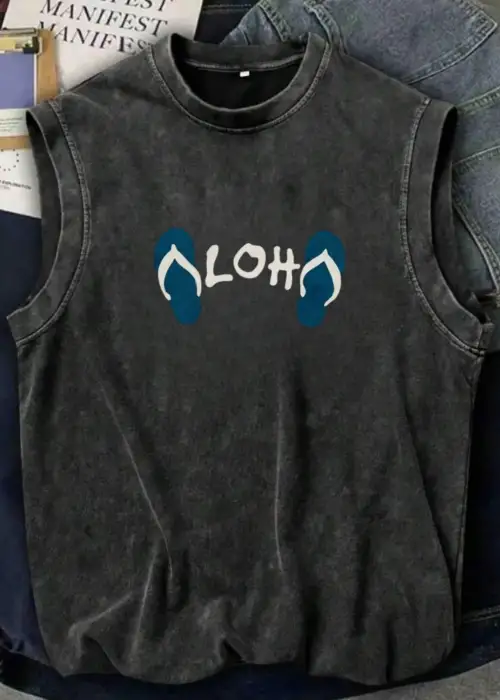 line Aloha Vintage Unisex Oversize Atlet