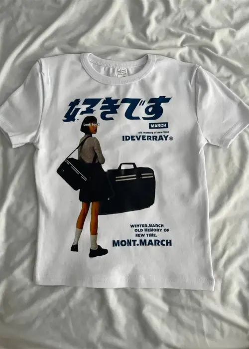 Look Back Beyaz Crop