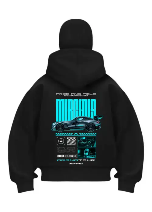 Mercuss Car Siyah Samuray Kar Maske Sweatshirt Hırka