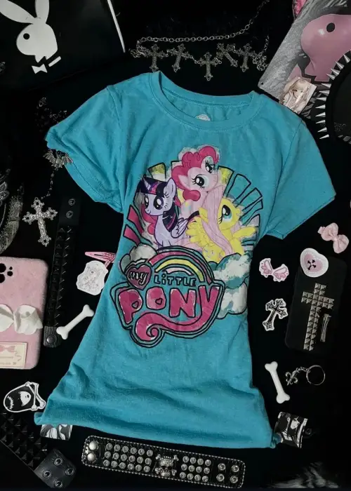 My Little Pony Tam Boy Crop Bluz