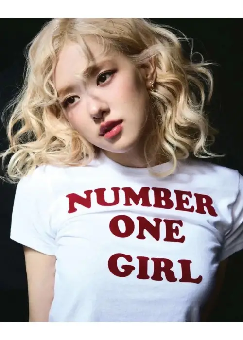 Number One Girl Beyaz Kemer Boy Crop