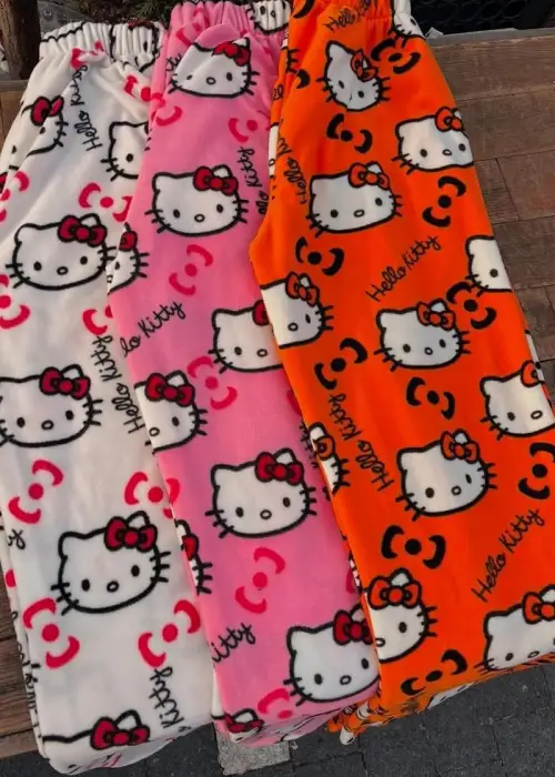 Peluş Hello Kitty Peluş Eşofman Altı