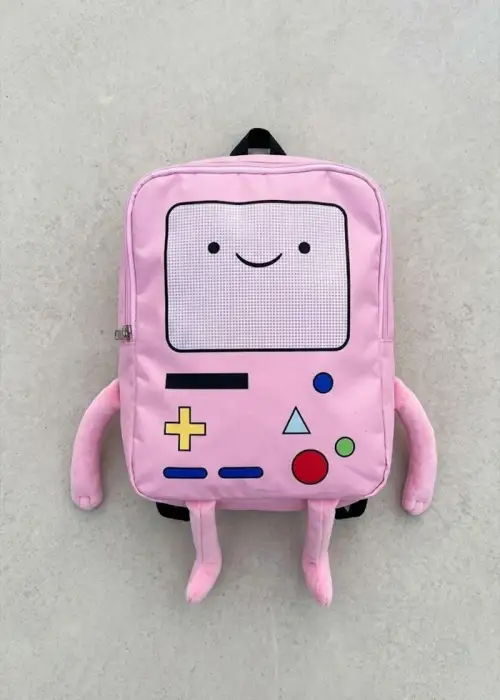Pembe Adventure Time BMO Sırt Çantası
