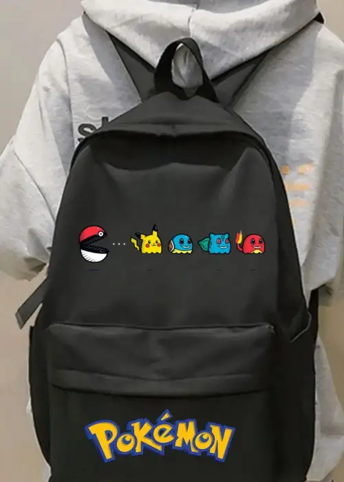 Pokemon Pikachu Baskılı Okul, Dershane, Kurs Sırt Çantası