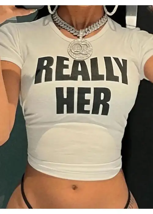 Really Her Crop Top Bluz Body