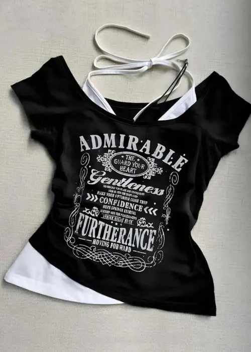 Siyah Admirable Madonna Yaka Ek Askılı Kısa Kollu Full Body Crop