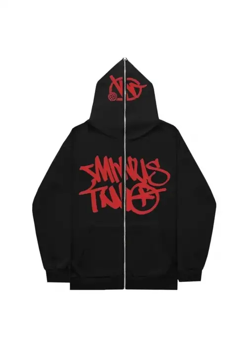 Minus Hırka Two Detail Fermuarlı Unisex Oversize Ful Zip Hırka