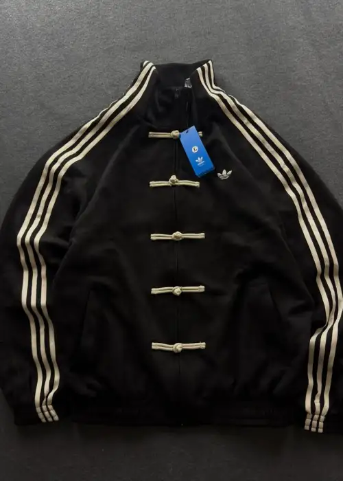 Siyah Çizgili Retro Armor Oversize Unisex Ceket