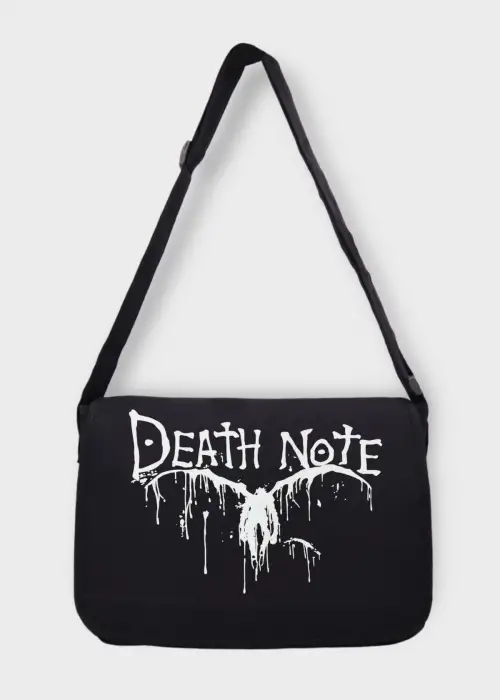 Siyah Death Note Postacı Çanta
