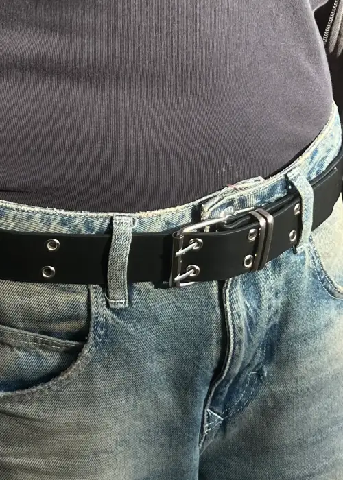 Siyah Kuş Gözlü Kemer