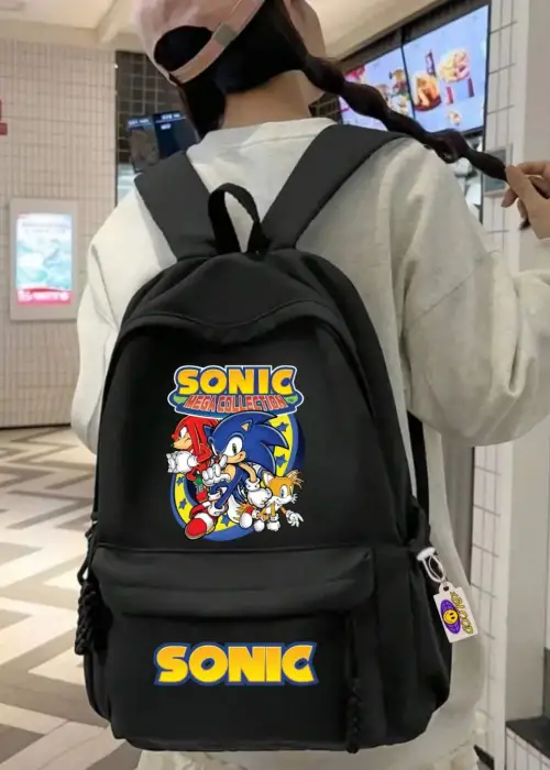 Süper Sonic Baskılı Okul Sırt Çantası