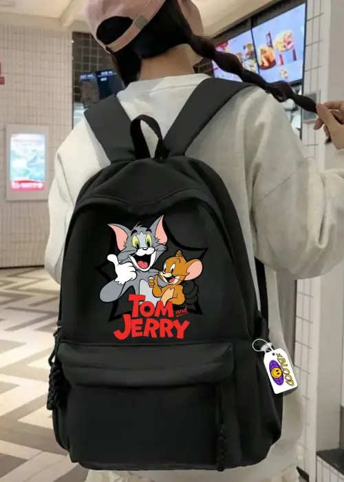 Tom Ve Jerry Baskılı Okul Sırt Çantası