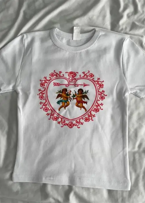 Twin Angel Beyaz Crop