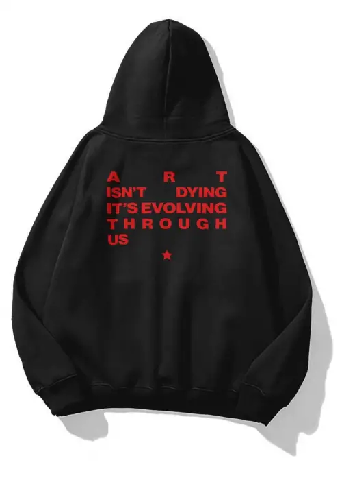 Unisex Art isnt Dying Sweatshirt Siyah
