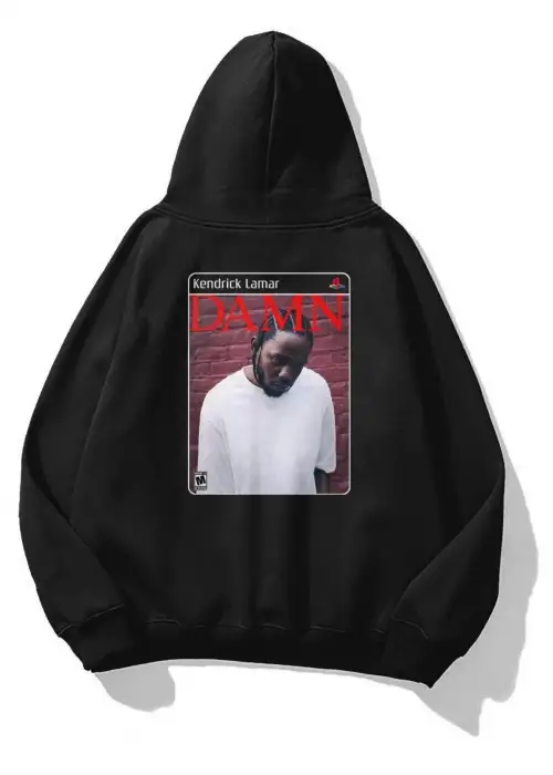Unisex Damn Kendrick Lamar PS2 Sweatshirt Siyah