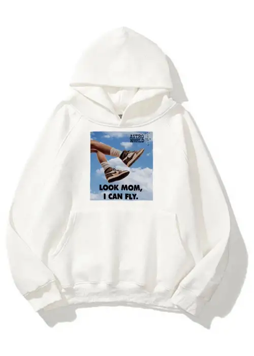 Unisex I Can Fly Air Unisex Sweatshırt Beyaz