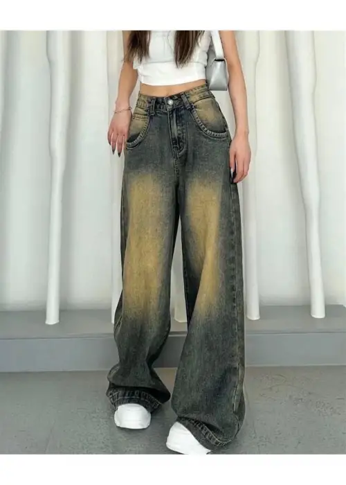 y2k BAGGY YIKAMALI Tint Yıkamalı Baggy Jean