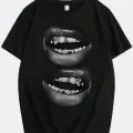 Two Lips Baskı Detaylı Oversize Unisex Kısa Kol TShirt