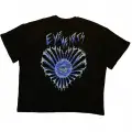 Eye Hearts Siyah Oversize Tişört