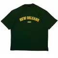 Koyu Yeşil New Orleans Oversize Tişört