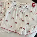 Beyaz Hello Kitty Aesthetic Red Alt Üst Takım