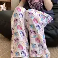 Unicorn Pony Baskılı Oversize Pijama Altı