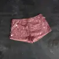 Pembe Pul Sim Detaylı Şort Etek