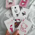 Anime Hello Kitty Iskambil Poker Kartı