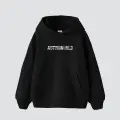 AstroWorld Baskılı Unisex Siyah Hoodie