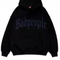 Badpeople Mavi Taş Baskılı Oversize Unisex Kapüşonlu Sweatshirt
