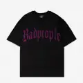 BadPeople Pembe Taş Baskılı Oversize Unisex T-shirt