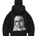 Baldwins Baskılı Siyah Samuray Kar Maske Sweatshirt Hırka