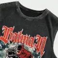 Batman Baskılı Unisex Oversize Yıkamalı Atlet