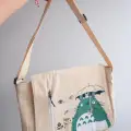 Bej My Neighboor Totoro Kanvas Postacı Çanta