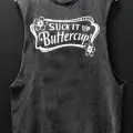 Buttercup Baskılı Unisex Oversize Yıkamalı Atlet
