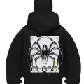 Chase Spider Baskılı Siyah Samuray Kar Maske Sweatshirt Hırka