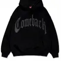 ComeBack Beyaz Taş Baskılı Oversize Unisex Kapüşonlu Sweatshirt