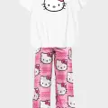 Hello Kitty pijama Unisex Alt-Üst T-shirt Eşofman Takım