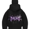 Dread Baskılı Siyah Samuray Kar Maske Sweatshirt Hırka