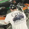 GT-R BASKILIOversize Unisex T-shirt (tekli Gönderilir Renk Seçin Lütfen )