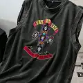 Guns N Roses Atlet Bisiklet Yaka Yıkamalı Vintage Unisex Oversize