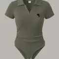 Haki Polo Yaka Fitilli Likralı Premium Zıbın