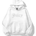 Harajuku Unisex Juicy Taş Baskılı Sweatshirt