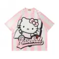 Hello Kitty Cute Pembe Jersey Oversize Forma